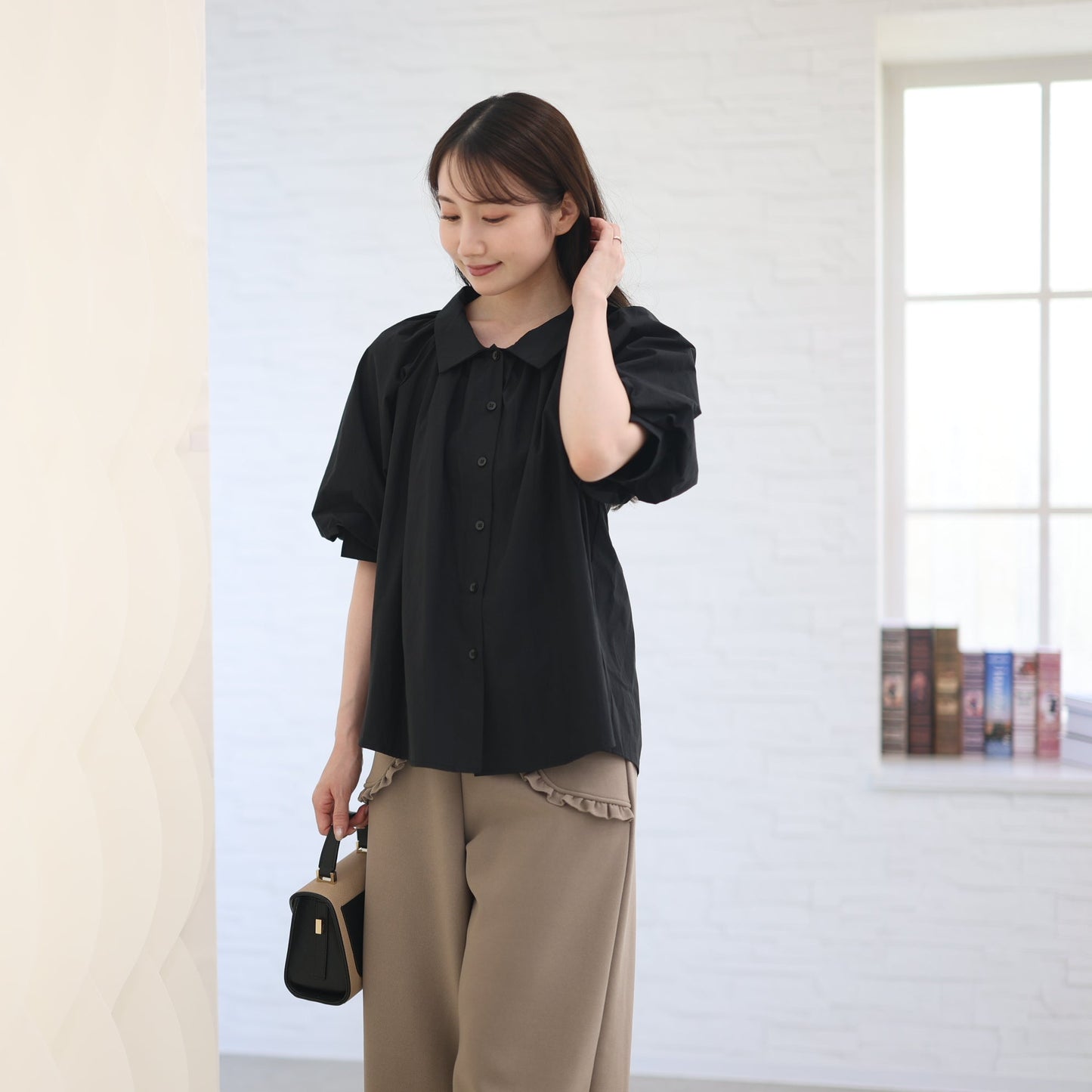 【8月3日(日)20時〜新発売】25AWふんわり袖ギャザーブラウス
