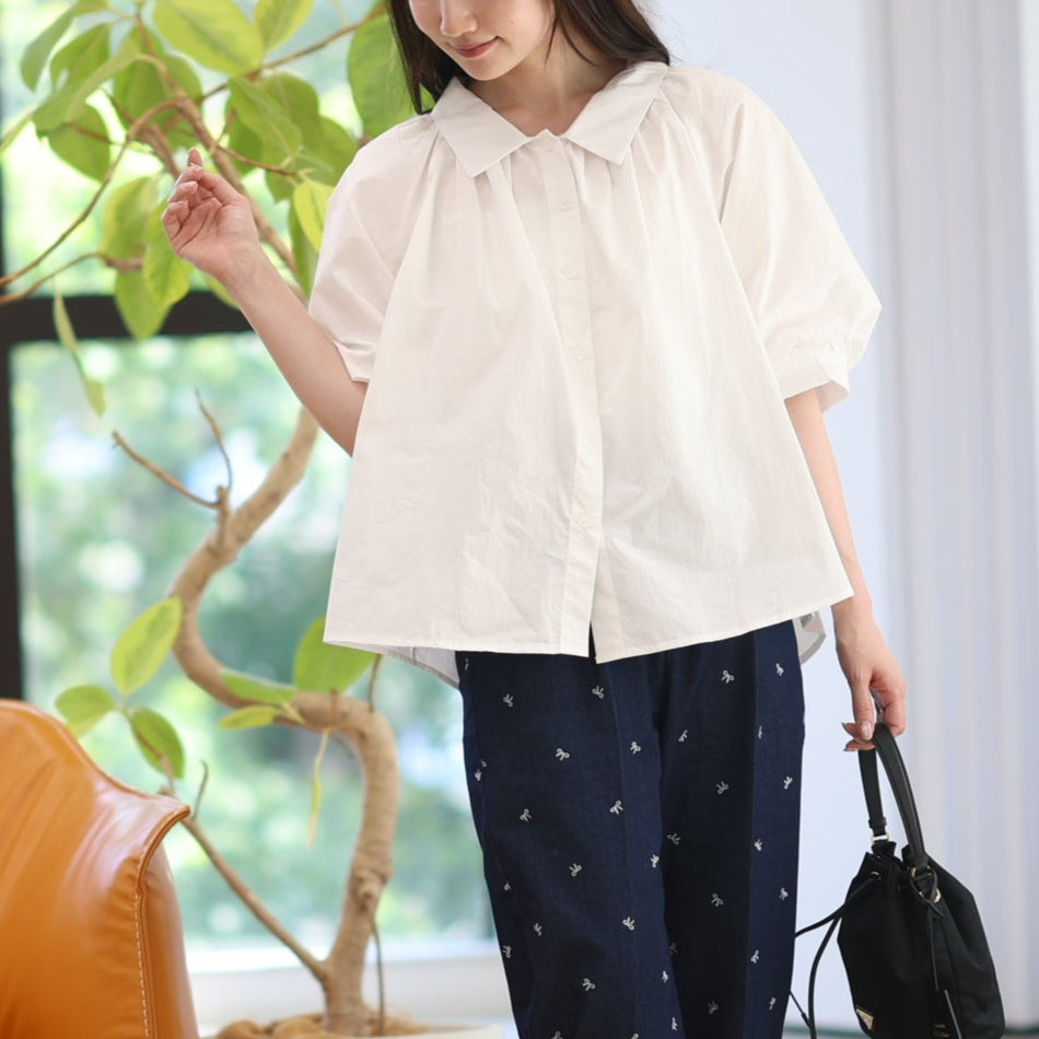 【8月3日(日)20時〜新発売】25AWふんわり袖ギャザーブラウス