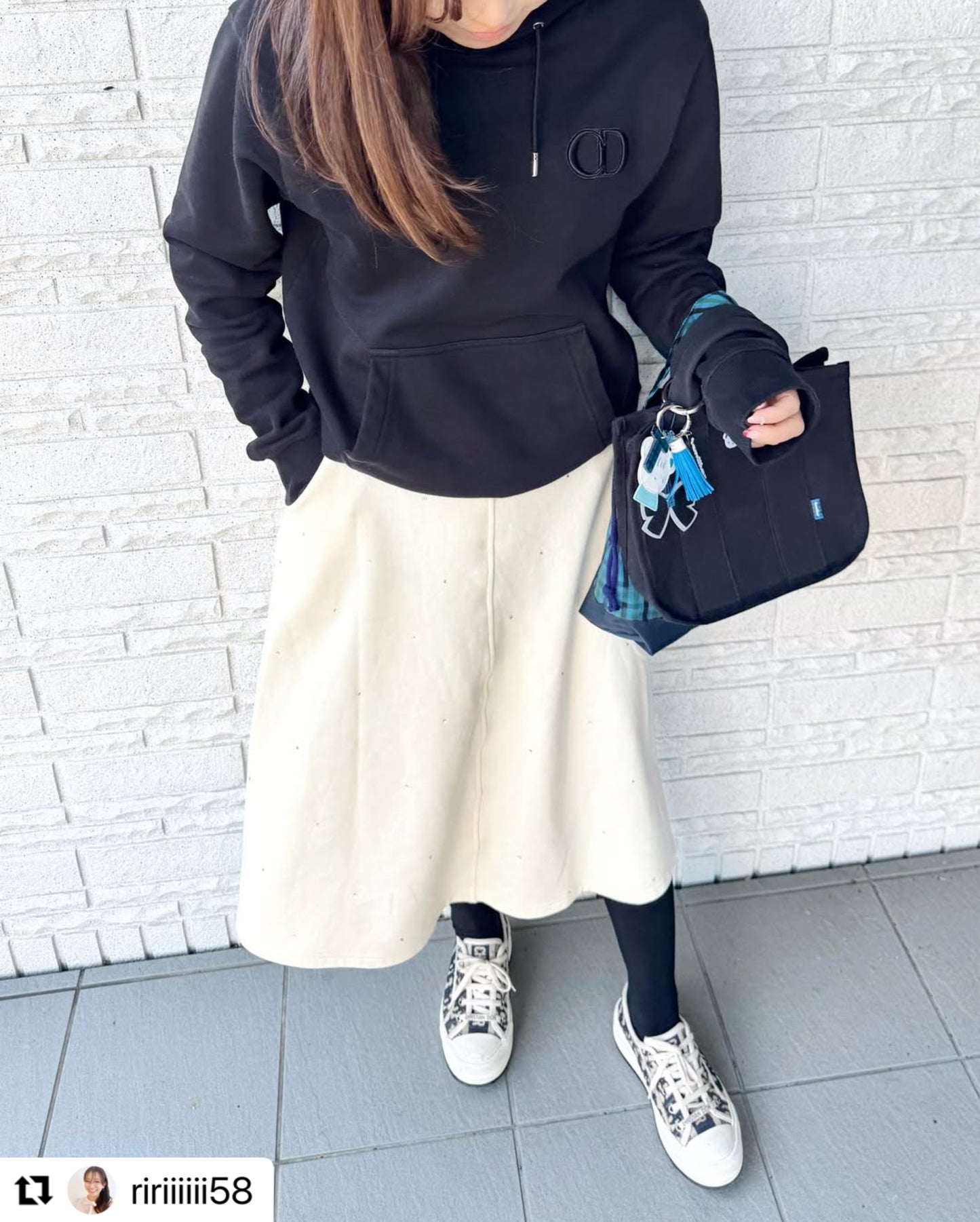 ラインストーンミストスカート