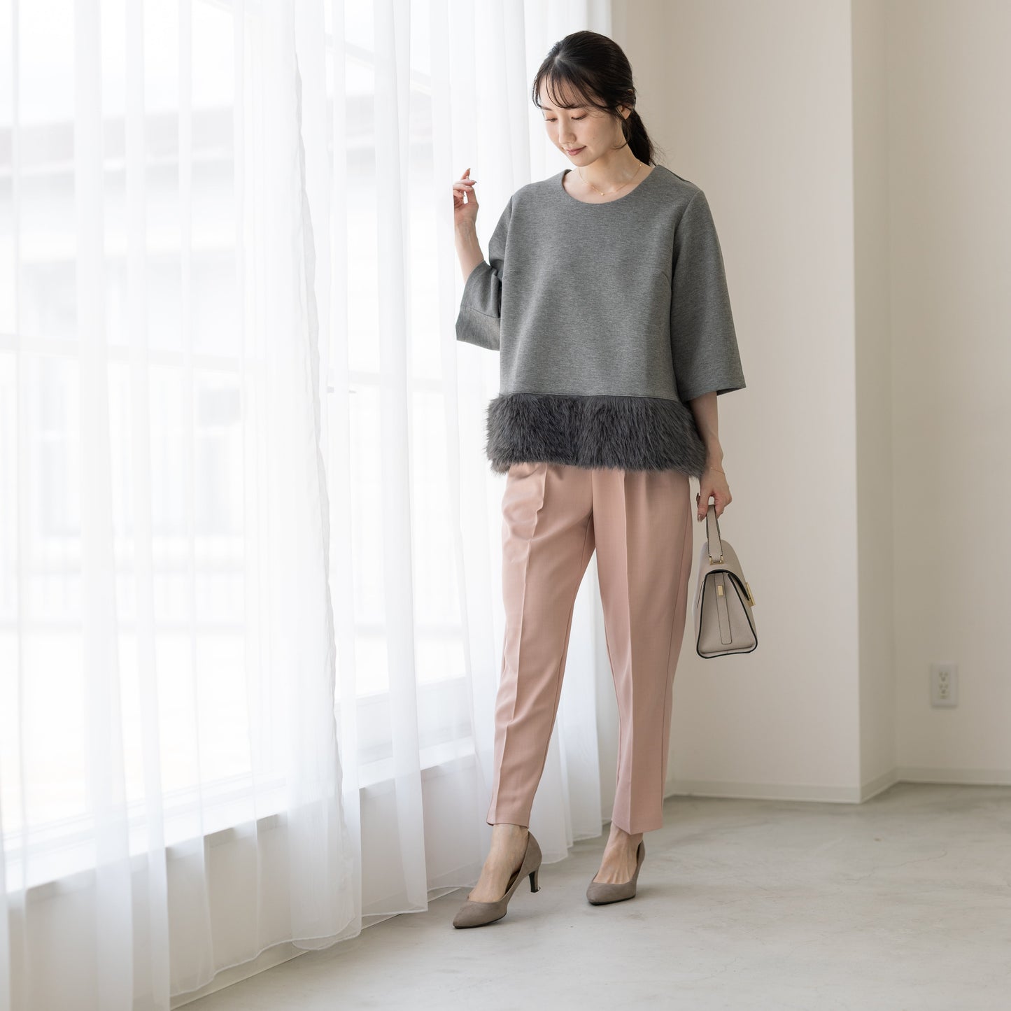 【9月12日(金)13時〜新発売】25AWファーヘムトップス