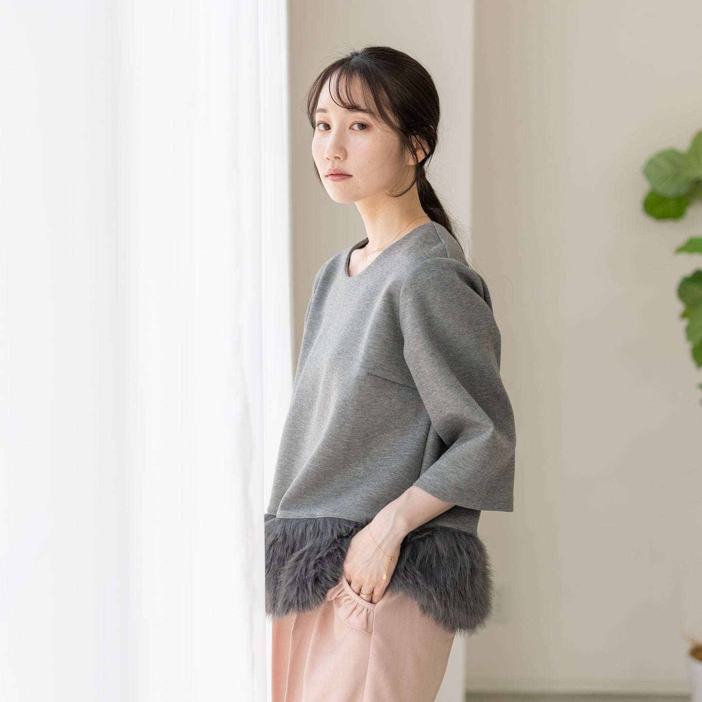 【9月12日(金)13時〜新発売】25AWファーヘムトップス