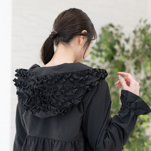 ティアードフレアシャカシャカパーカー