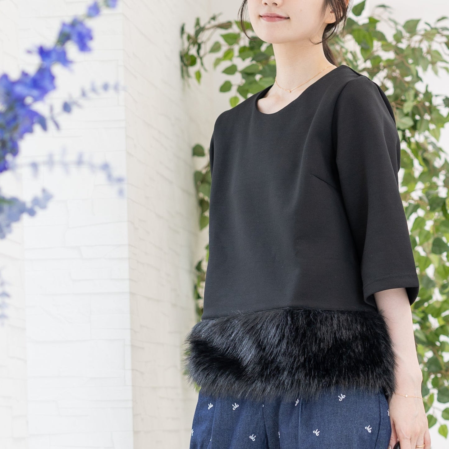 【9月12日(金)13時〜新発売】25AWファーヘムトップス