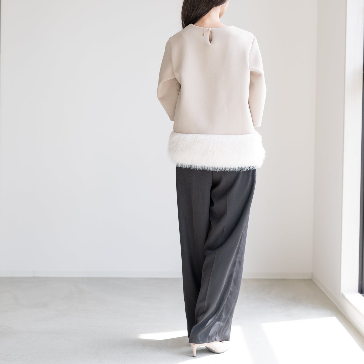 【9月12日(金)13時〜新発売】25AWファーヘムトップス
