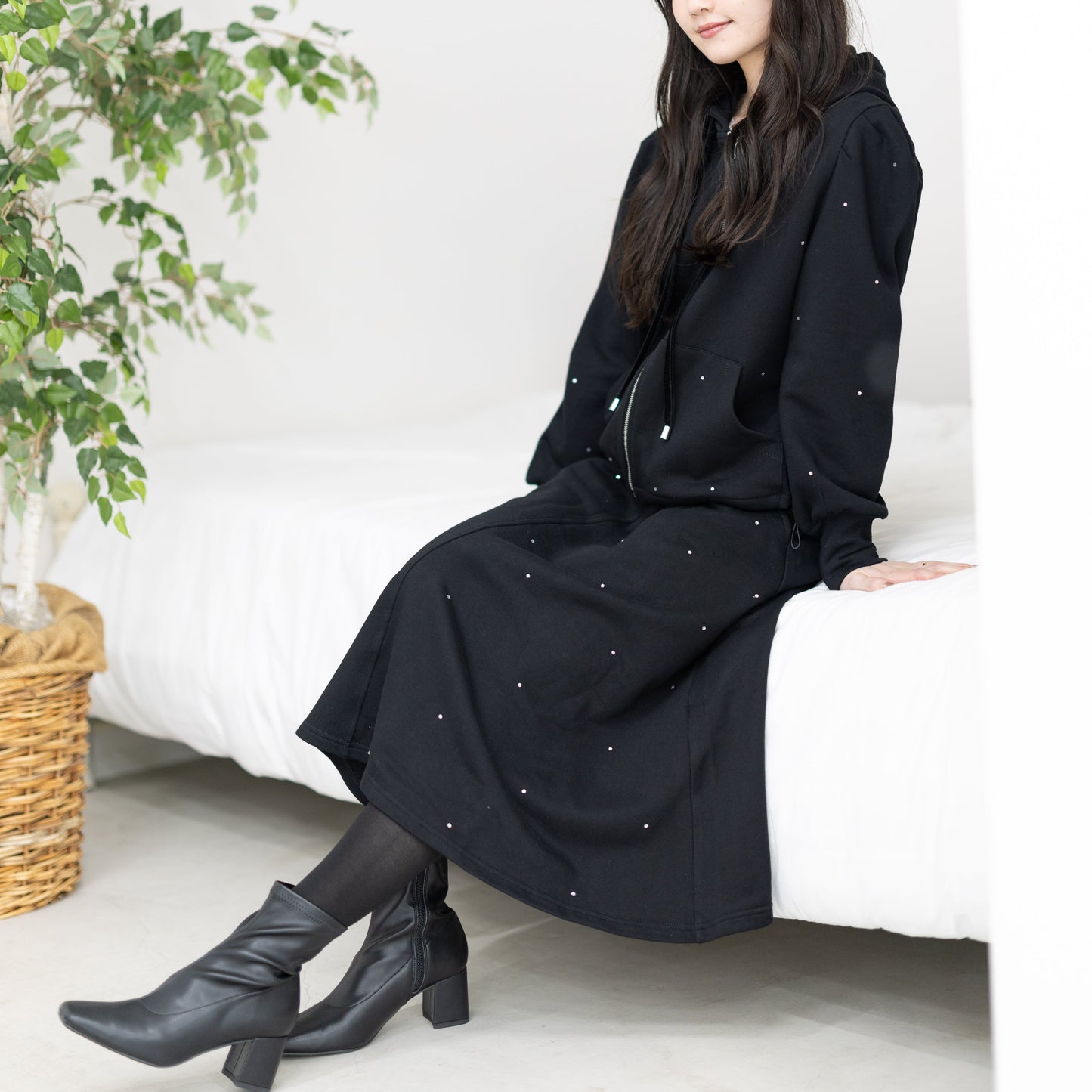【10月10日(金)13時〜新発売】ラインストーンミストスカート