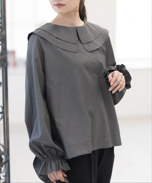 【8月30日(日)20時〜再入荷】フローラルカラーブラウス-Soft Touch-