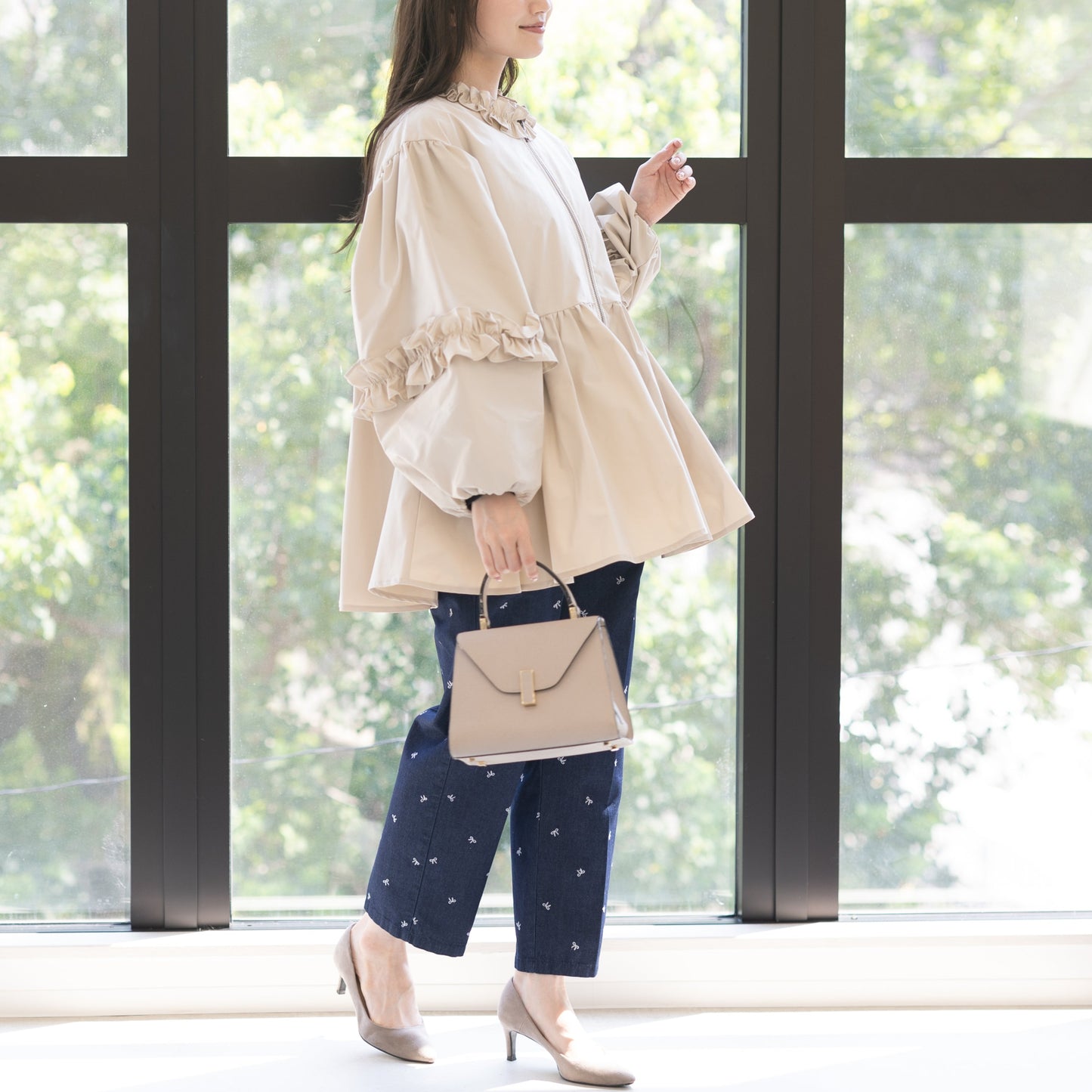 【8月22日(金)13時〜新発売】シャカシャカフリルブルゾン