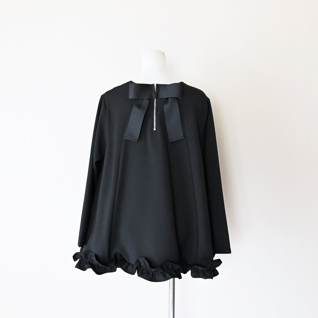 【9月5日(金)13時〜再再再再再入荷】バックリボンフリルフレアトップス