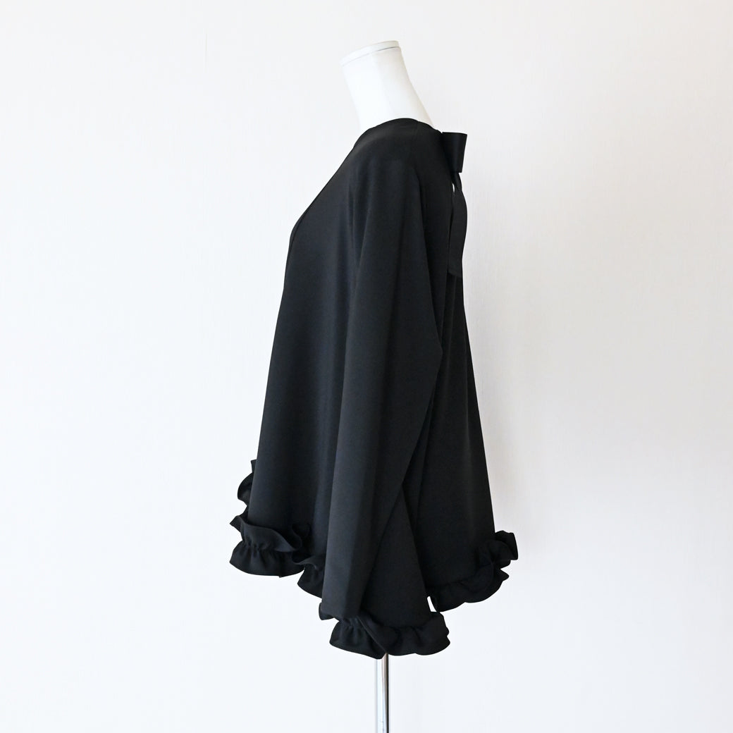 【9月5日(金)13時〜再再再再再入荷】バックリボンフリルフレアトップス