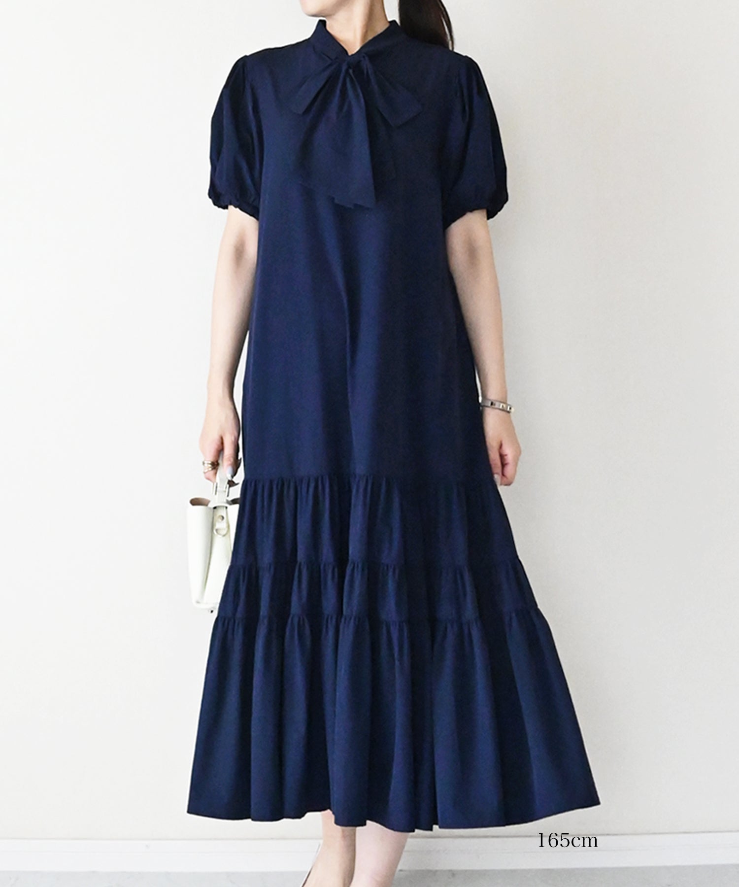 ボウタイリボンティアードワンピース – Neigeオンラインストア