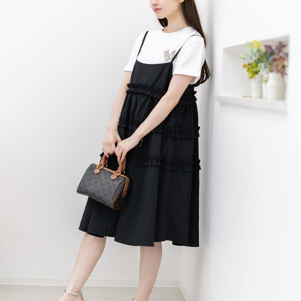 【7月13日(日)20時〜新発売】フリルラインギャザーワンピース