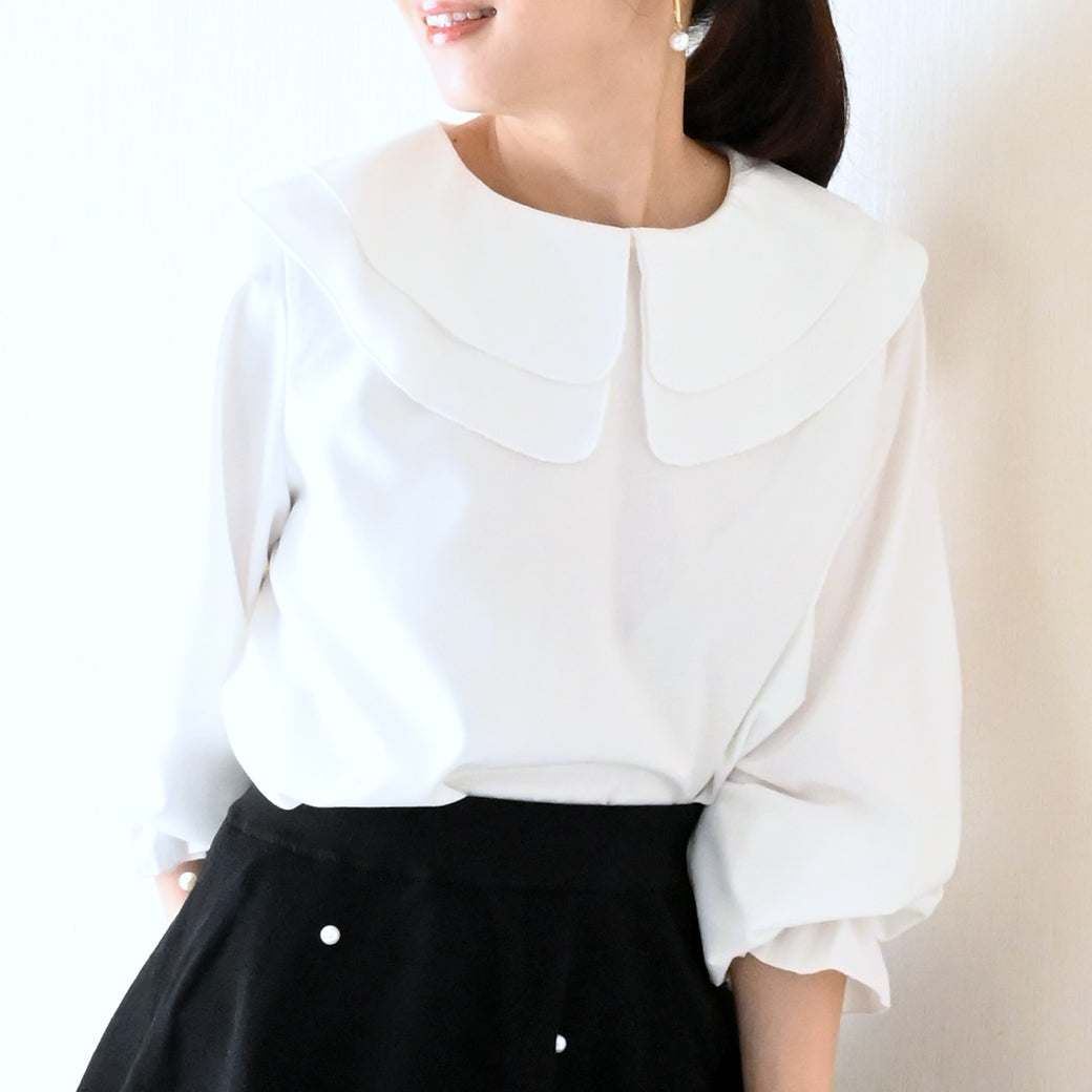 【8月22日(金)13時〜新発売】ツインフローラルカラーブラウス