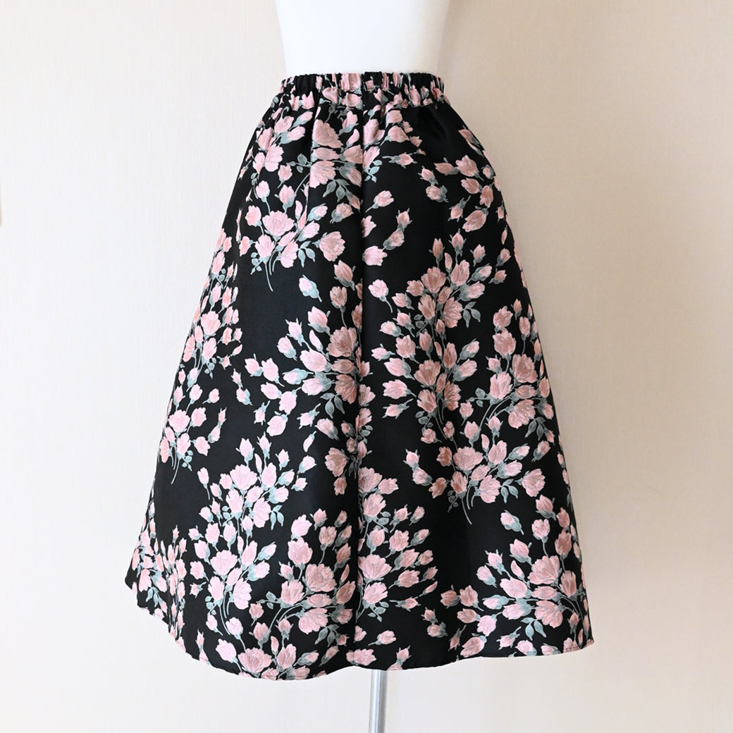 【3月16日(日)20時〜再再再入荷】フラワージャガードスカート