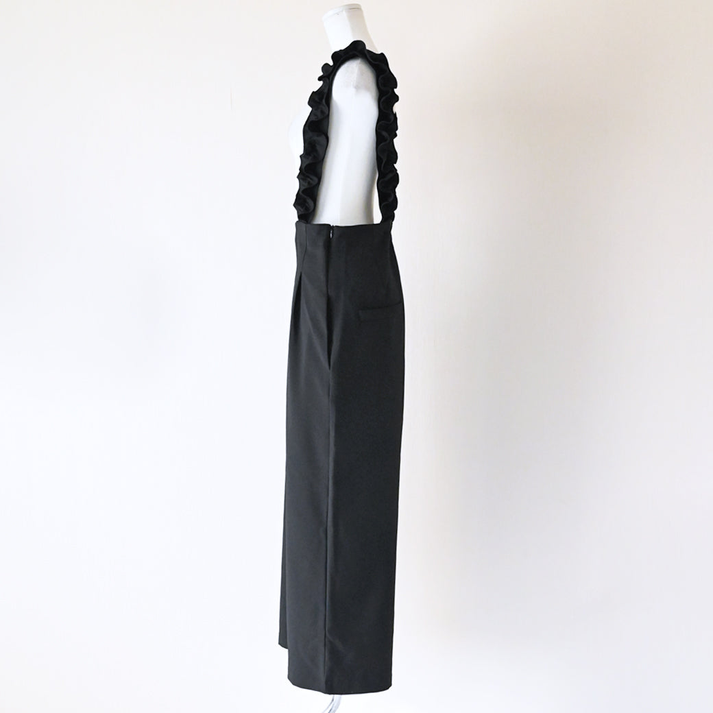 【10月10日(金)13時〜新発売】フリルストラップサロペットパンツ