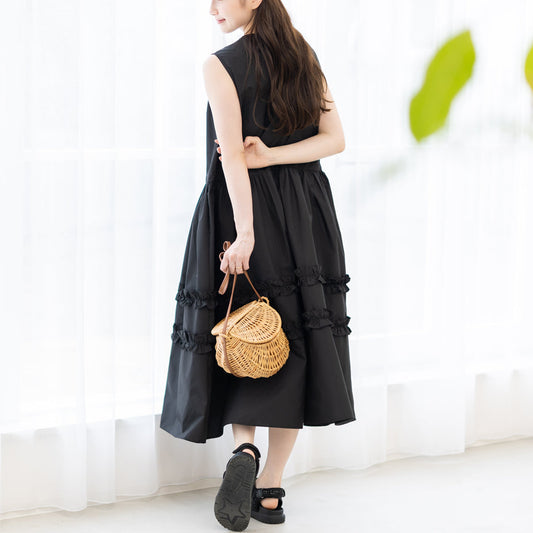 【3月15日(日)20時〜新発売】フリルギャザーフレアワンピース