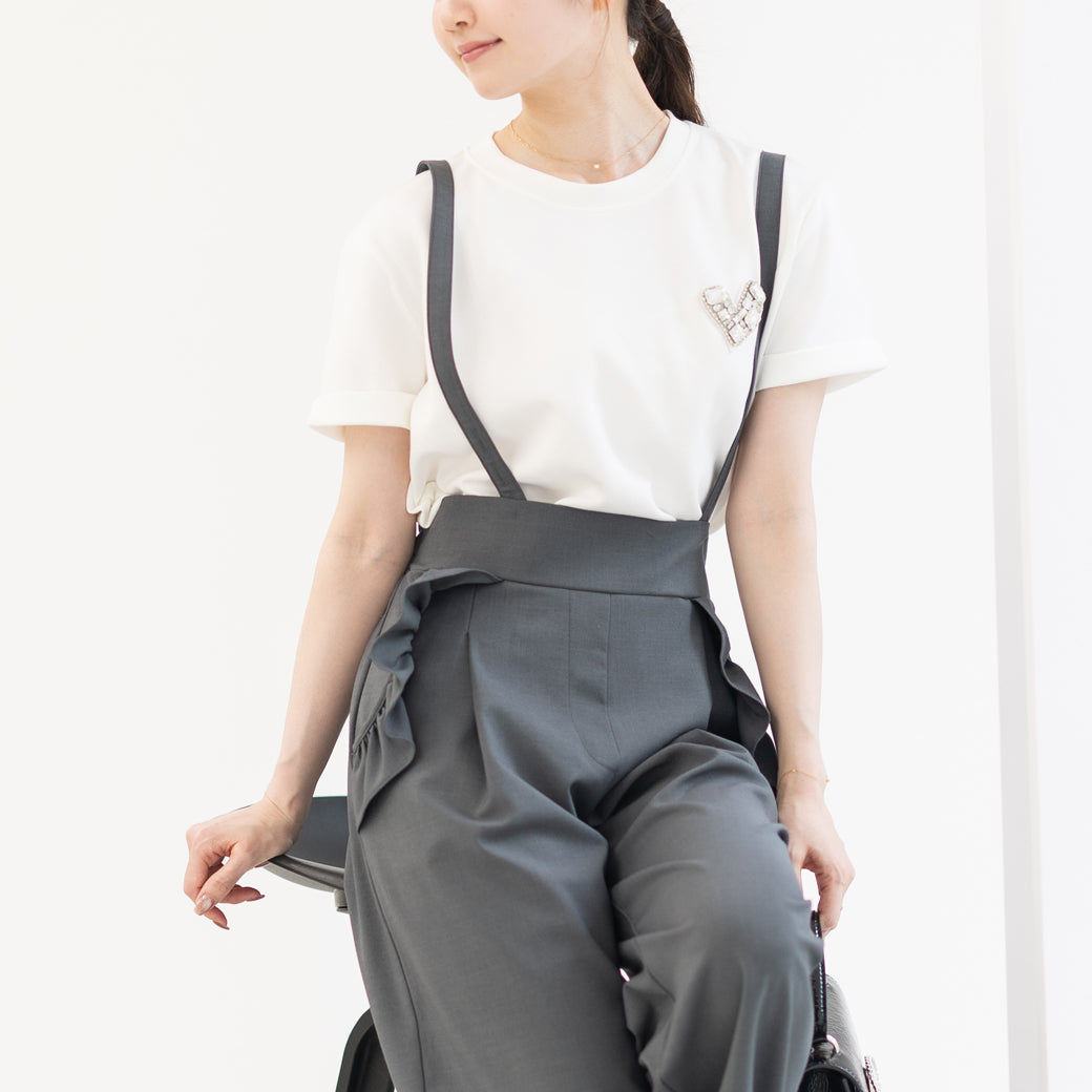 【6月22日(日)20時〜新発売】ハートビジューTシャツ
