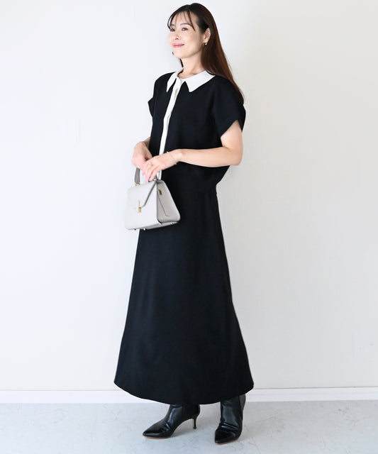 【8月23日(日)20時〜新発売】バイカラーポロニットセットアップ
