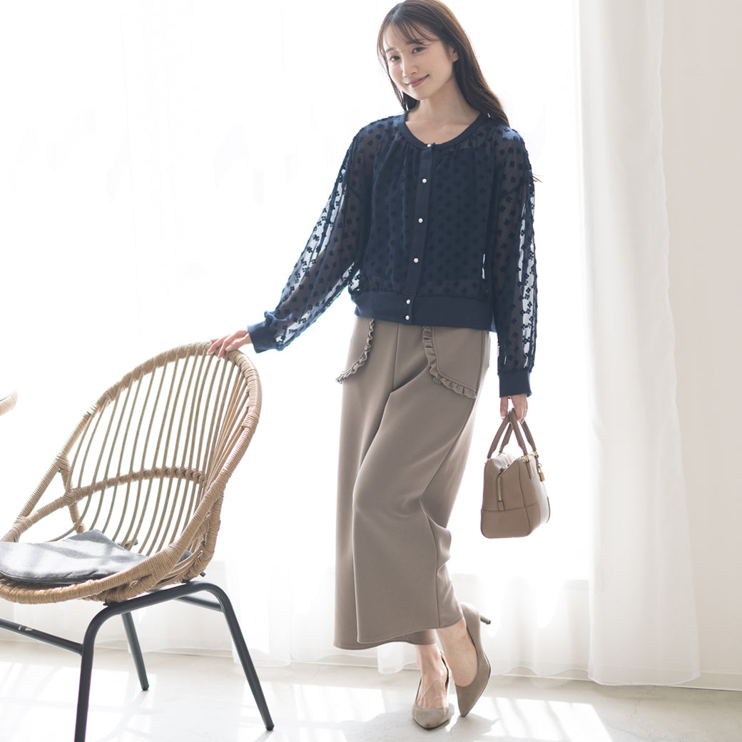 【8月17日(日)20時〜新発売】25AW ぽこぽこフラワーシアーカーディガン