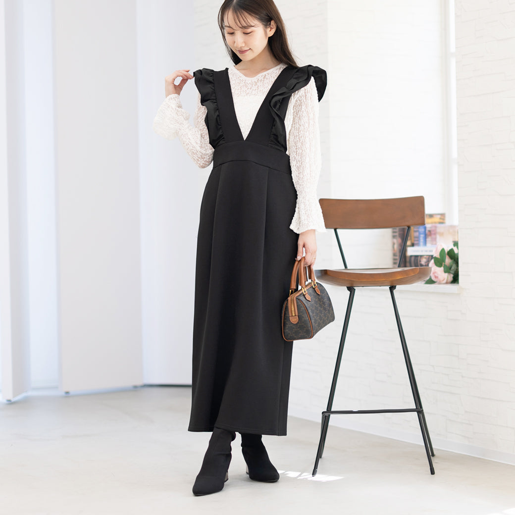 【8月17日(日)20時〜新発売】25AW ストレッチお花レーストップス