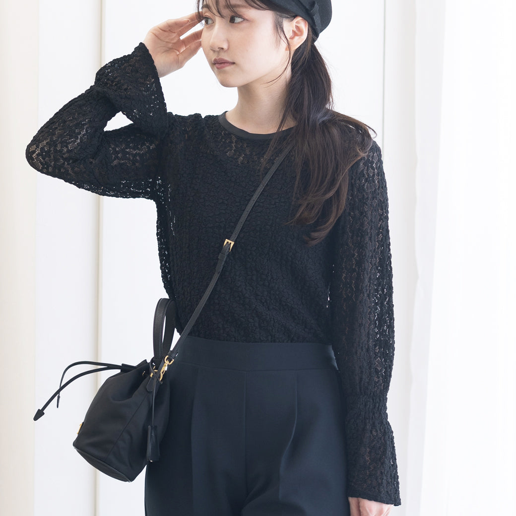 【8月17日(日)20時〜新発売】25AW ストレッチお花レーストップス