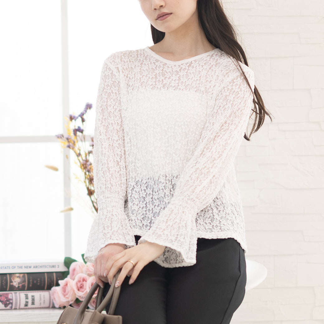 【8月17日(日)20時〜新発売】25AW ストレッチお花レーストップス