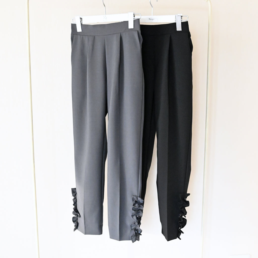 【10月19日(日)20時〜新発売】裾リボンフリルパンツ