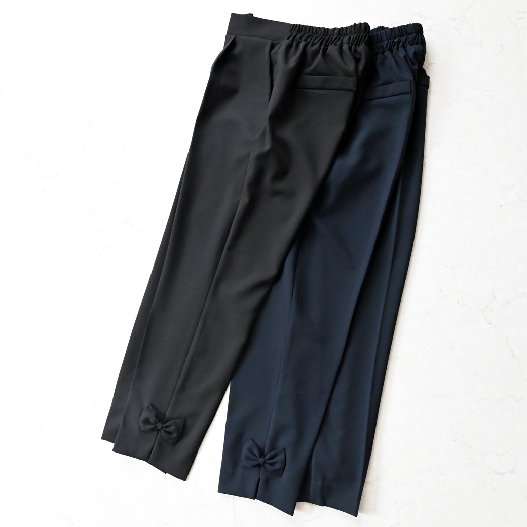 【3月30日(日)20時〜再入荷】裾サイドリボンテーパードパンツ