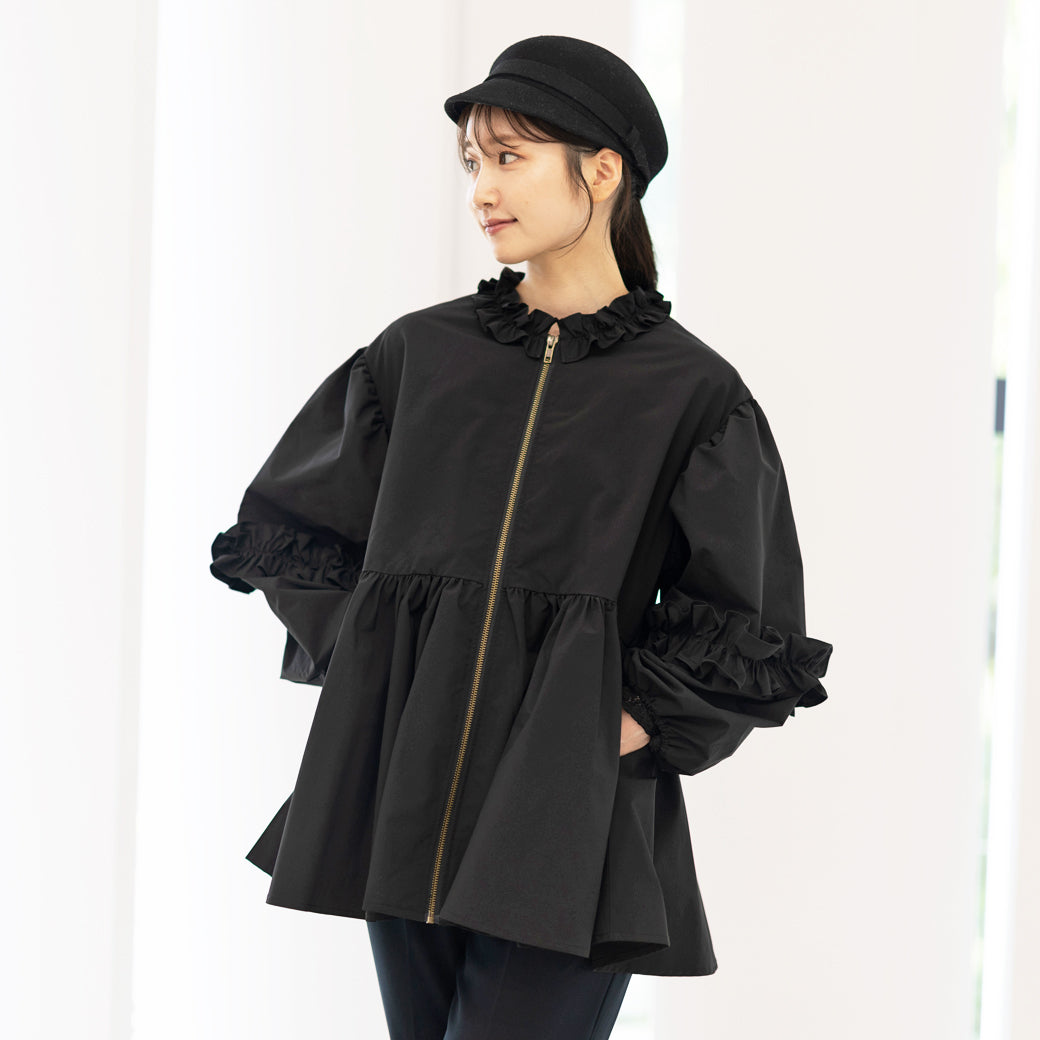 【8月22日(金)13時〜新発売】シャカシャカフリルブルゾン
