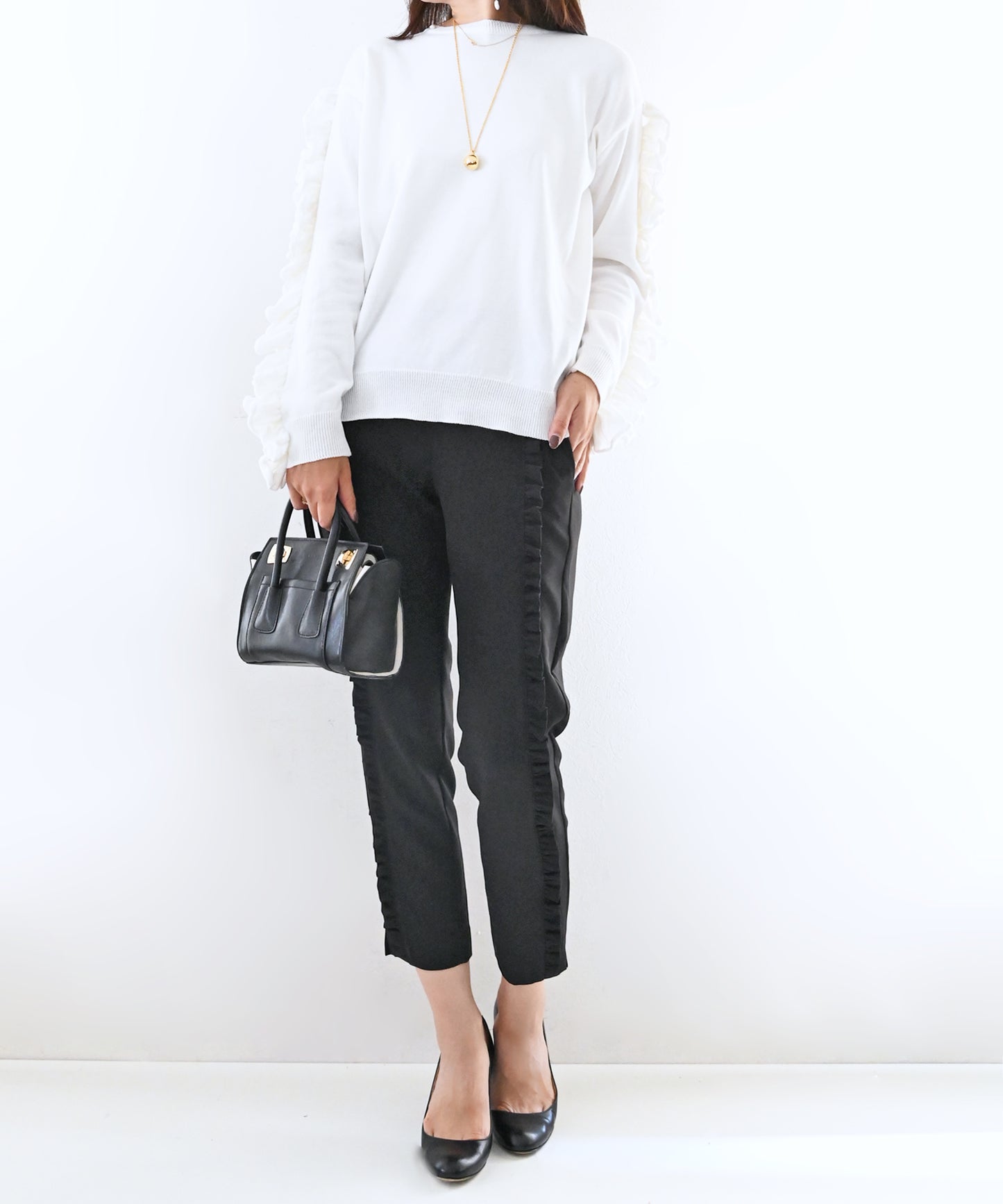 【3月30日(日)20時〜ネイビー再入荷】フリルアイラインパンツ