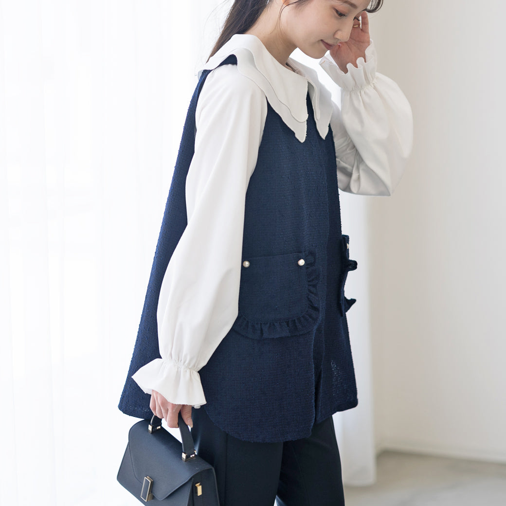 【8月22日(金)13時〜新発売】ツインフローラルカラーブラウス