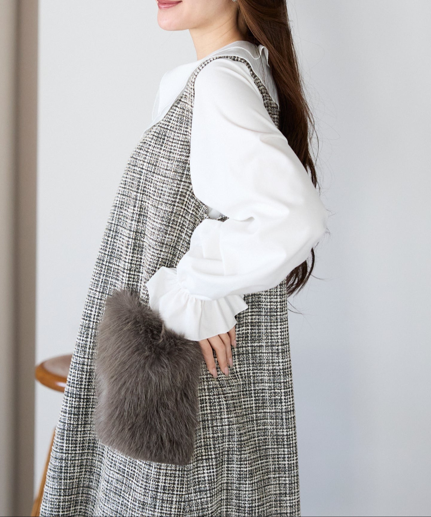 【1月11日(日)20時〜新発売】リュクスファーポケットツイードワンピース