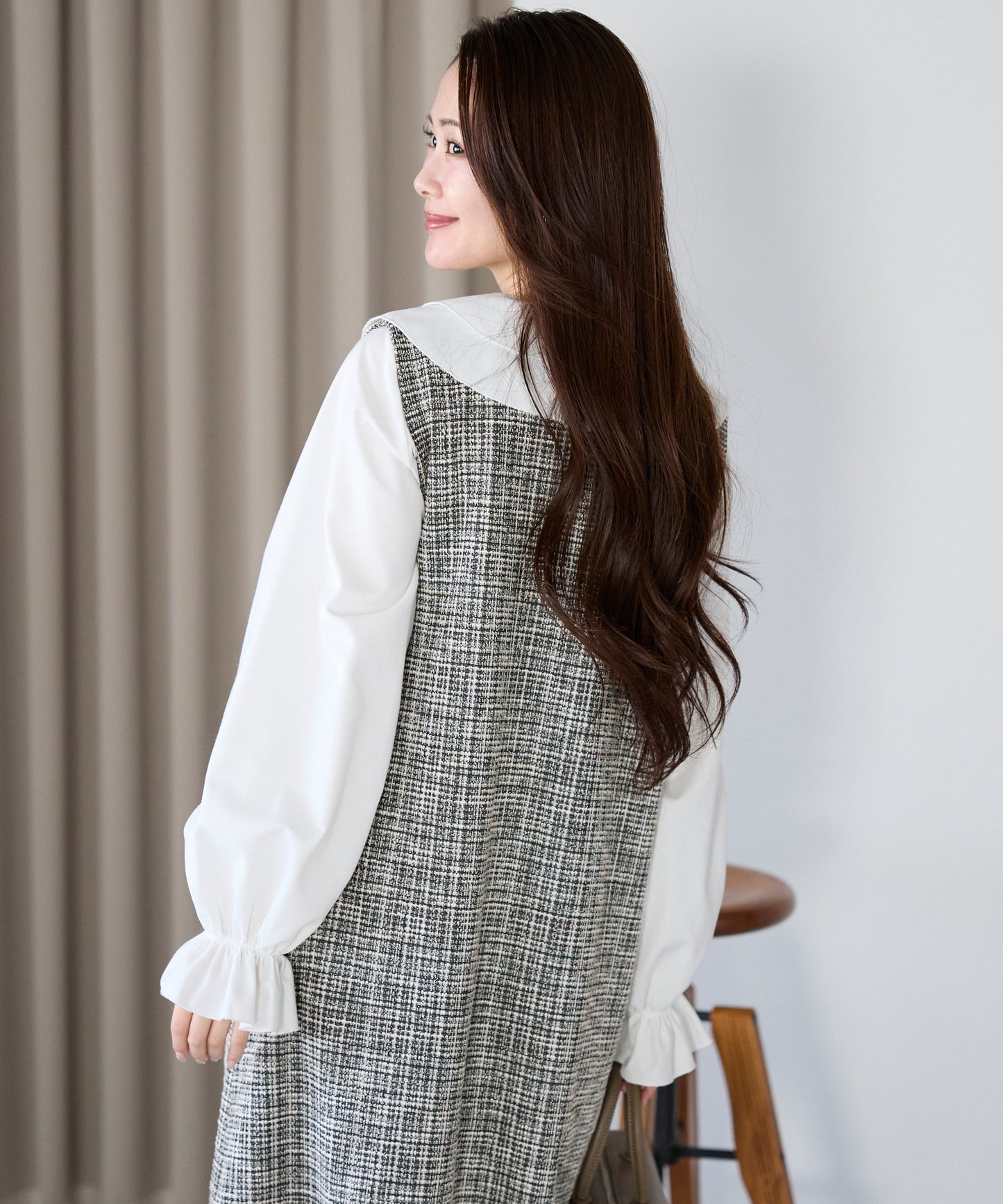 【1月11日(日)20時〜新発売】リュクスファーポケットツイードワンピース