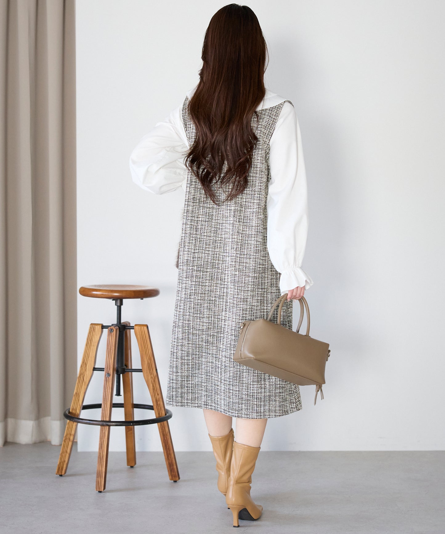 【1月11日(日)20時〜新発売】リュクスファーポケットツイードワンピース