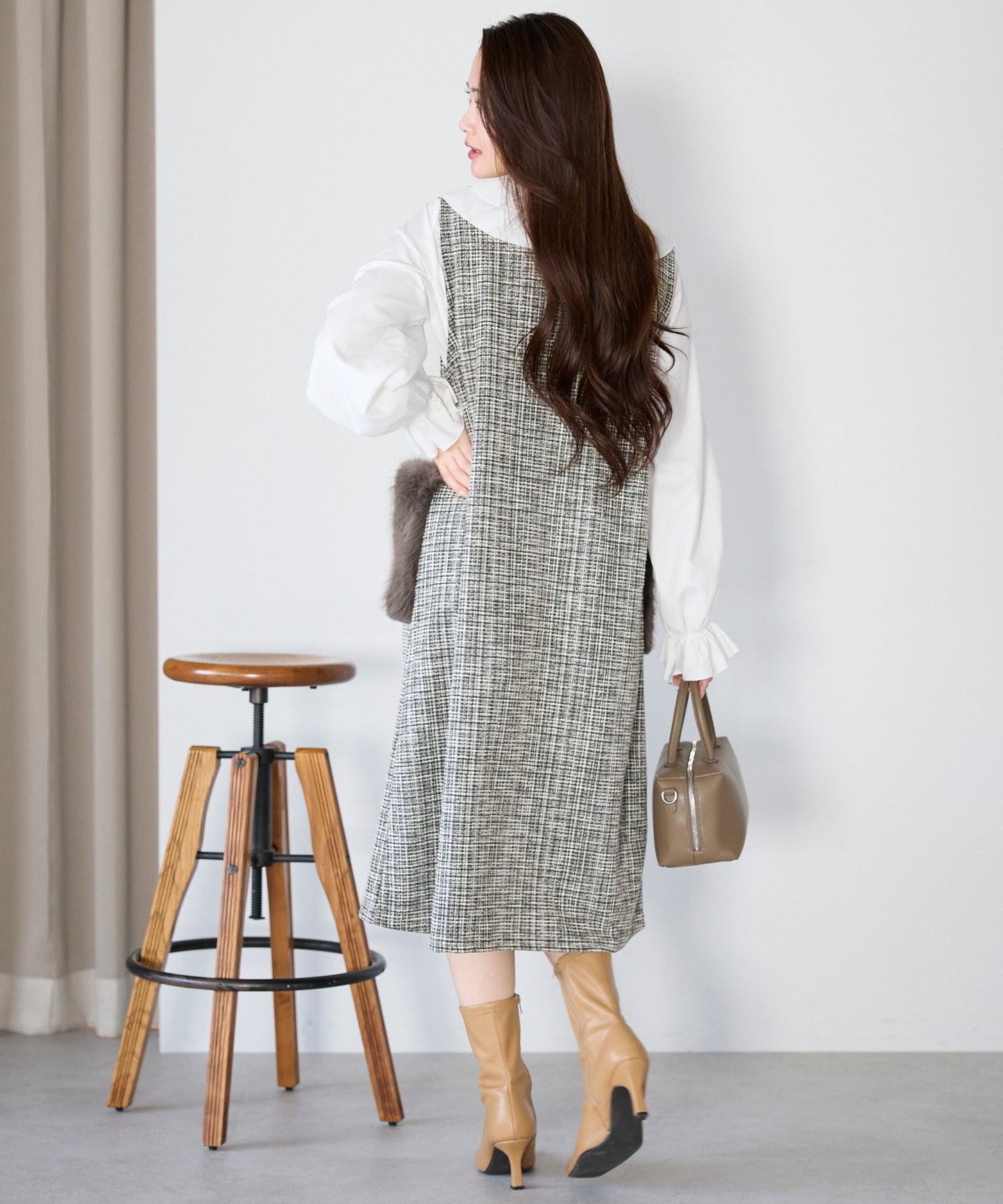 【1月11日(日)20時〜新発売】リュクスファーポケットツイードワンピース