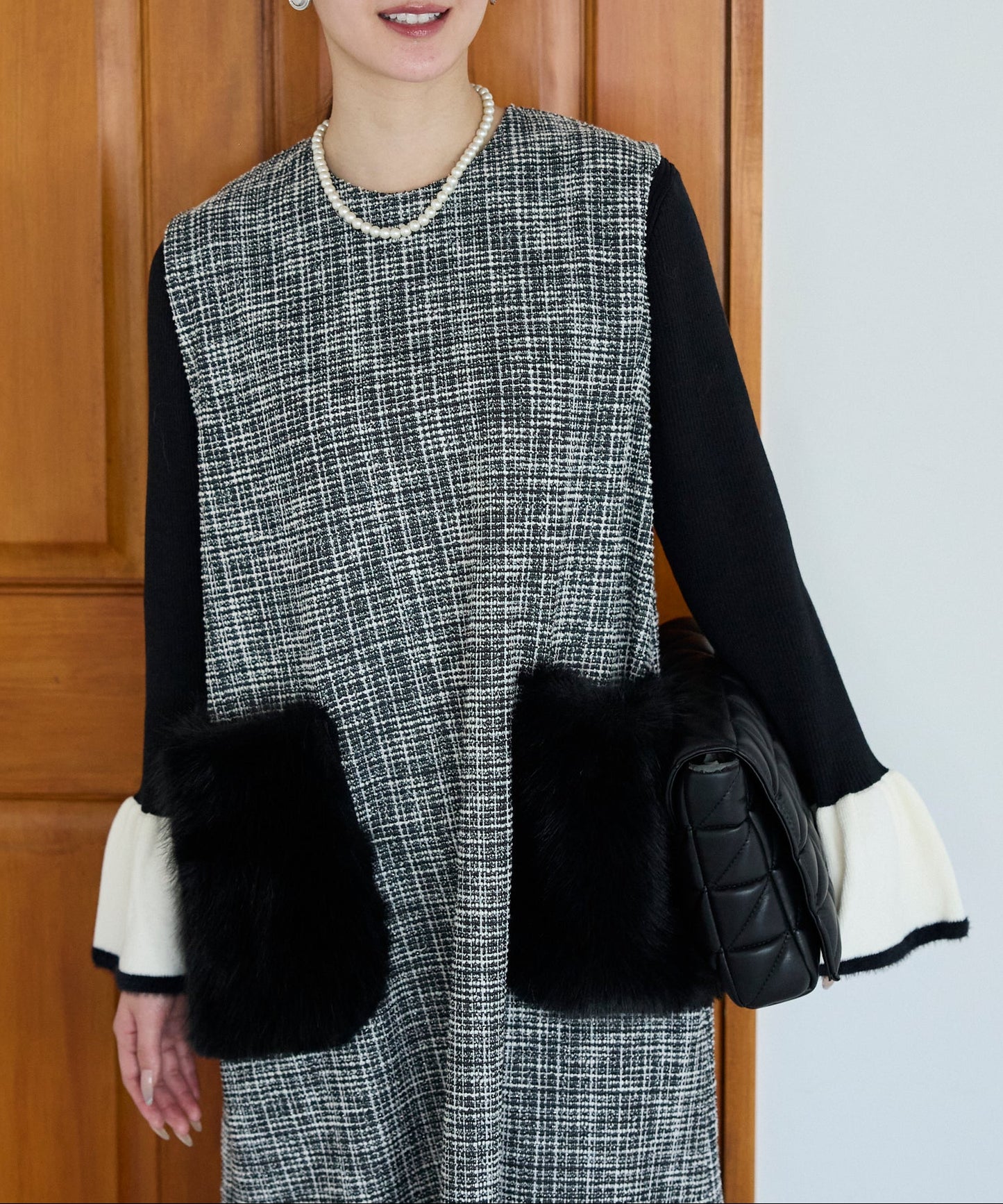 【1月11日(日)20時〜新発売】リュクスファーポケットツイードワンピース