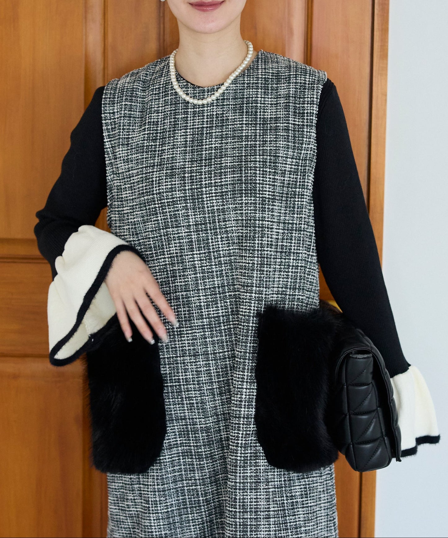 【1月11日(日)20時〜新発売】リュクスファーポケットツイードワンピース