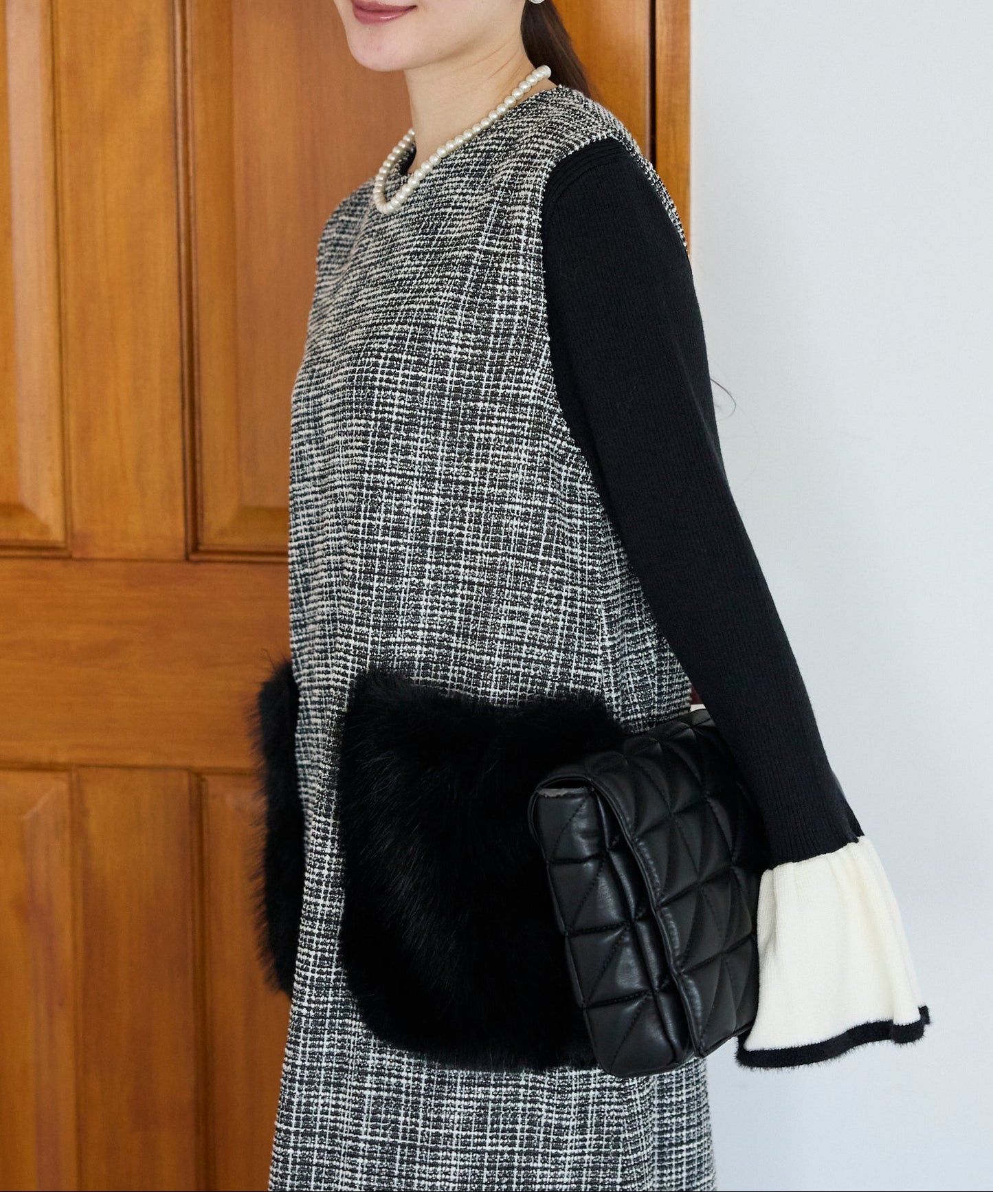 【1月11日(日)20時〜新発売】リュクスファーポケットツイードワンピース