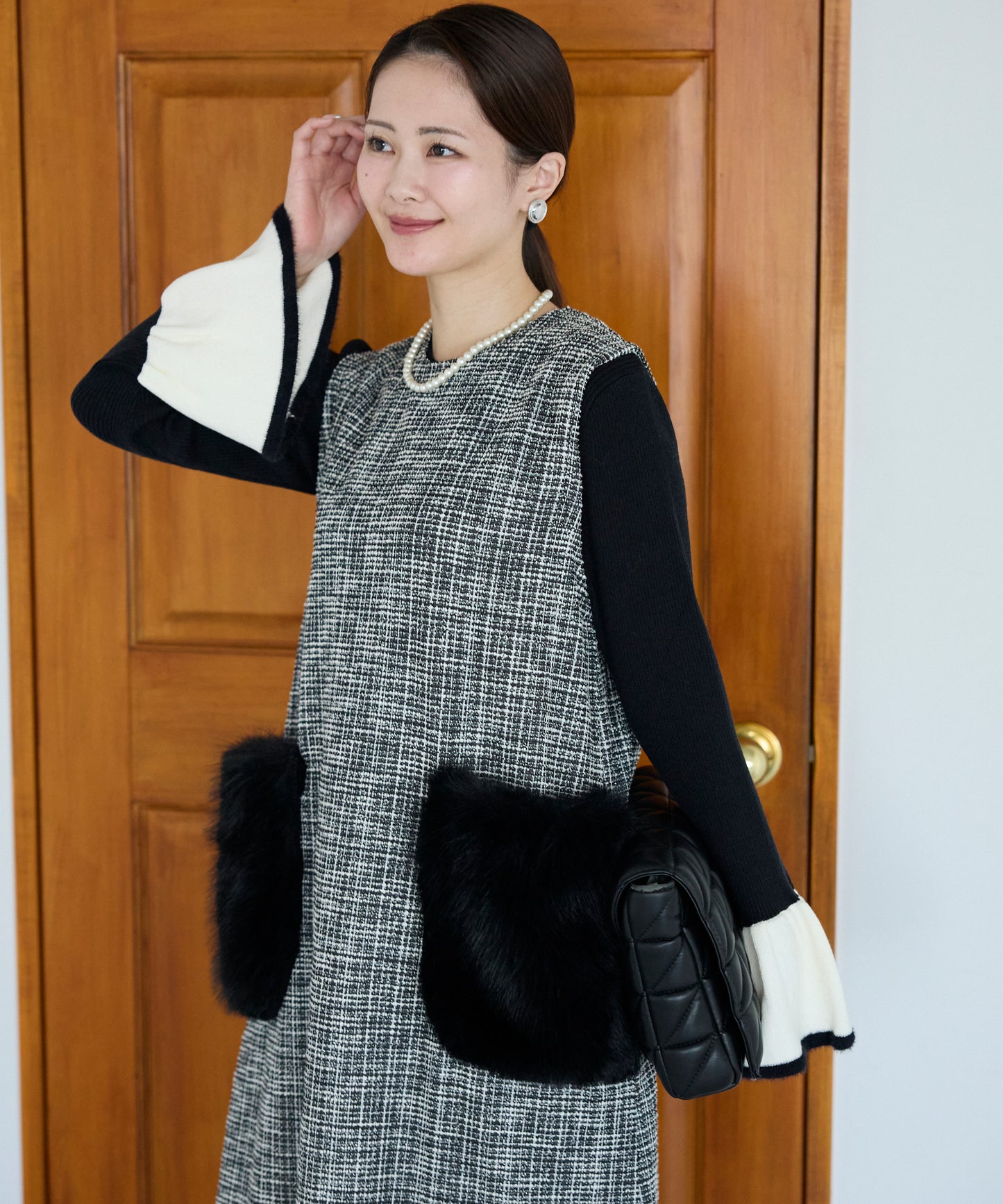 【1月11日(日)20時〜新発売】リュクスファーポケットツイードワンピース