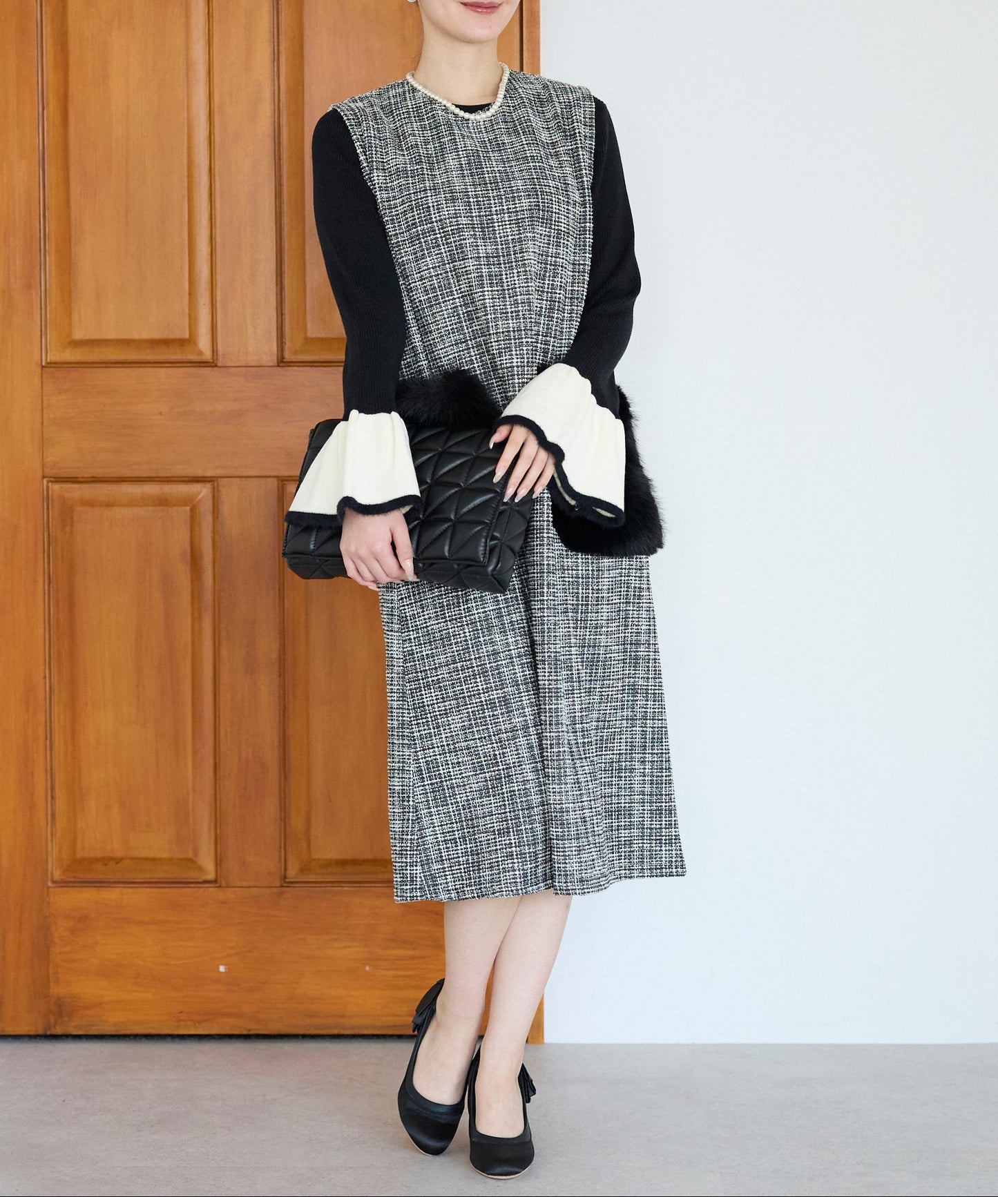 【1月11日(日)20時〜新発売】リュクスファーポケットツイードワンピース