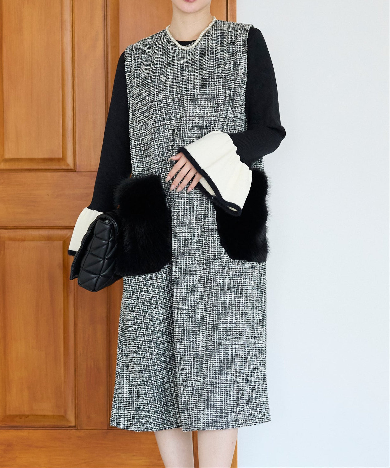 【1月11日(日)20時〜新発売】リュクスファーポケットツイードワンピース