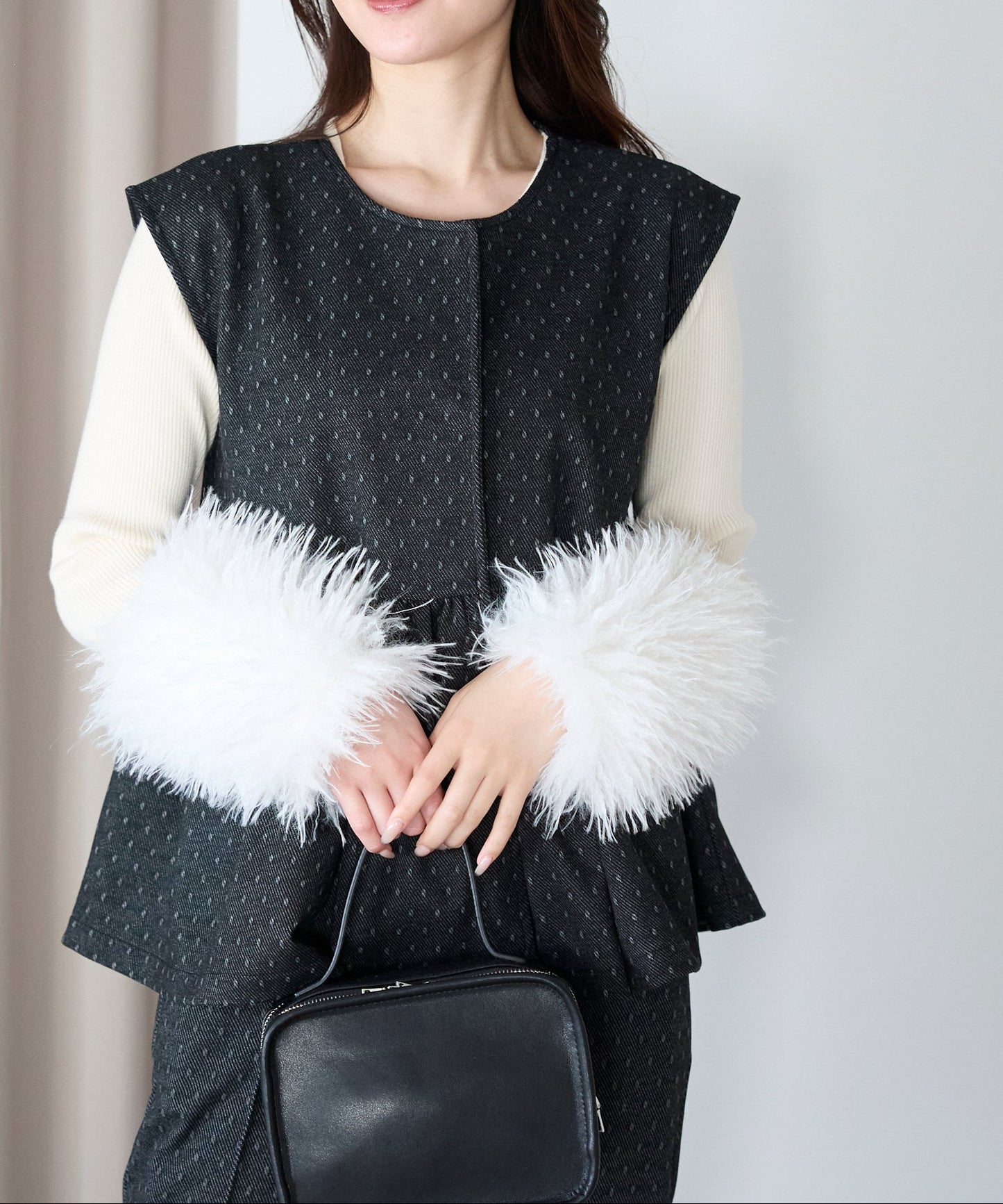 【1月11日(日)20時〜新発売】スノードットペプラムベスト　