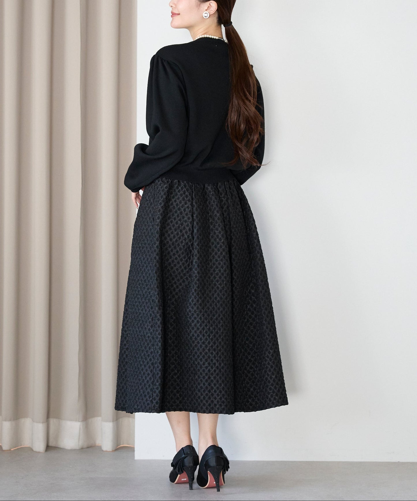 【1月4日(日)20時〜新発売】スカラップフリルニットカーディガン