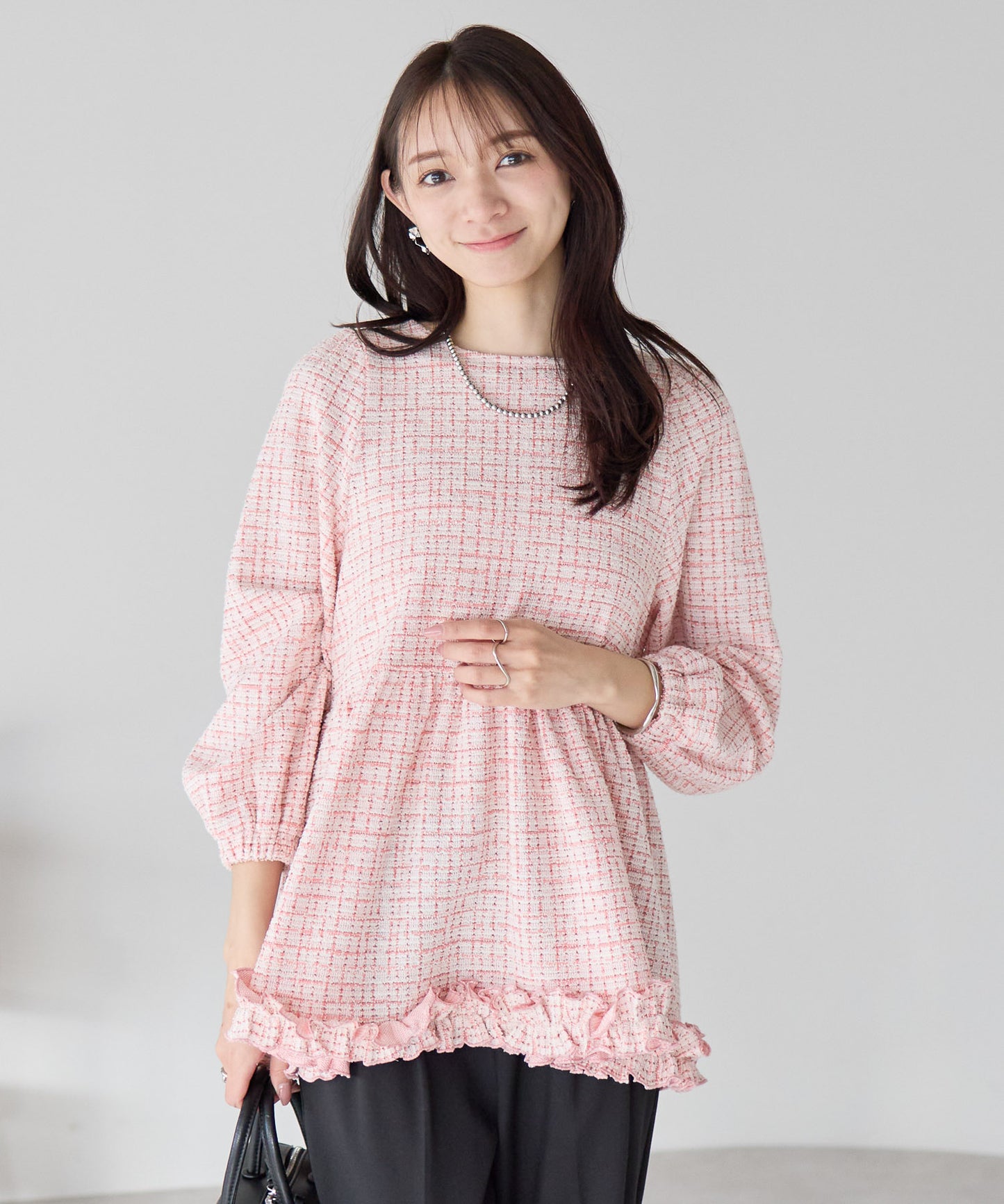 【1月25日(日)20時〜新色追加予約販売開始】予約販売クラシカルリボンツイードトップス