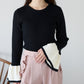 【1月11日(日)20時〜新発売】バイカラーフレアスリーブニット