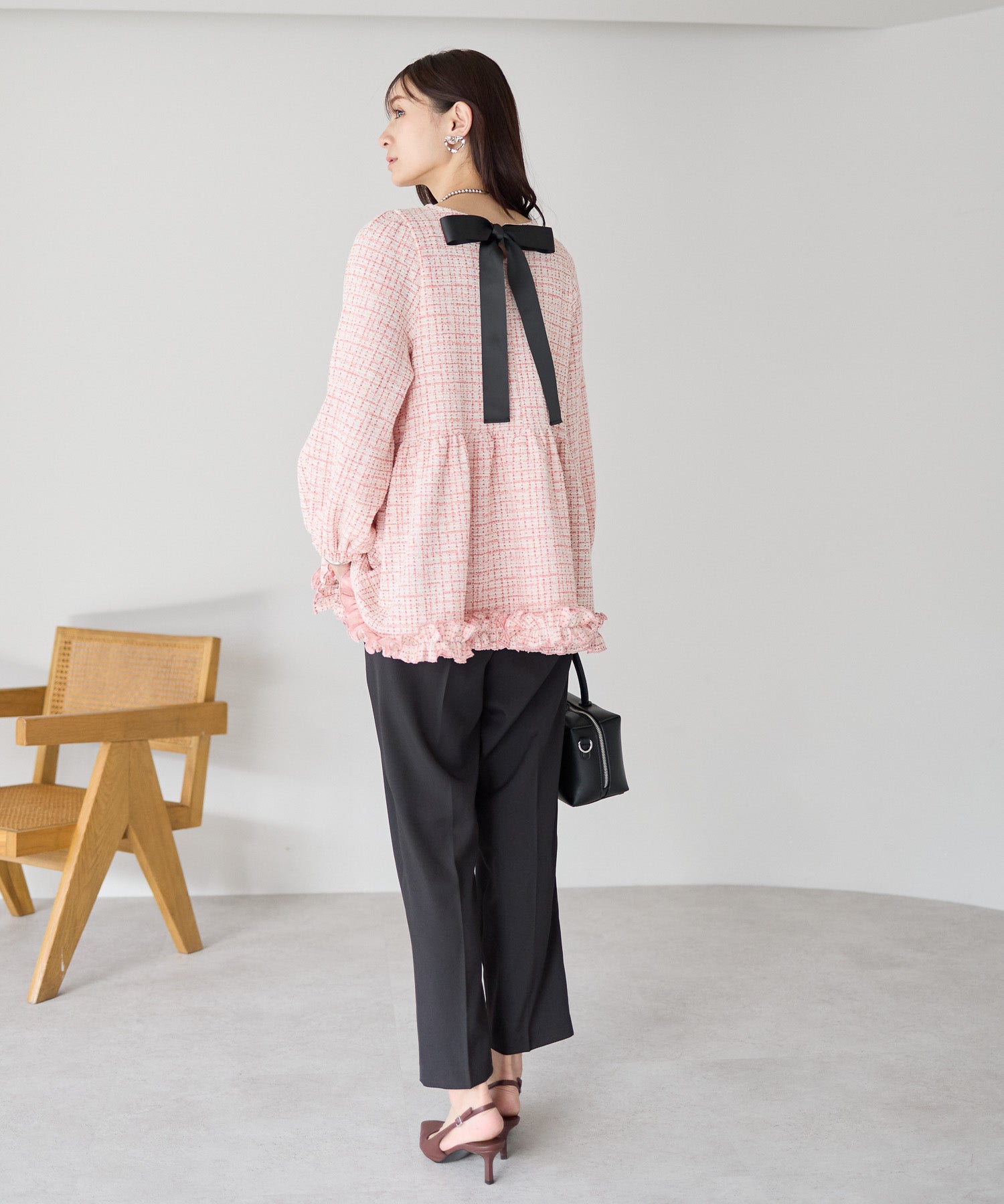 クラシカルリボンツイードトップス – Neigeオンラインストア