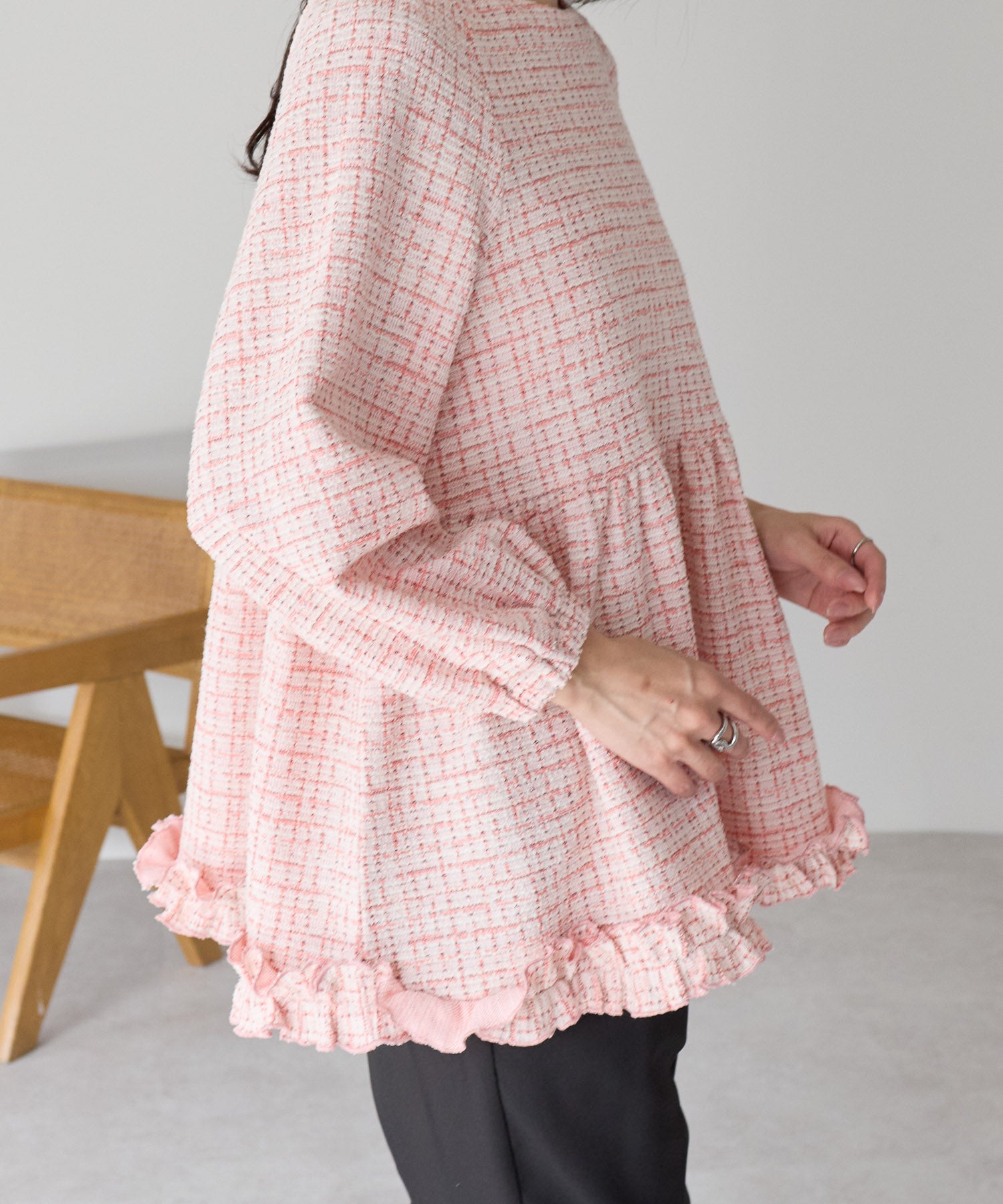 クラシカルリボンツイードトップス – Neigeオンラインストア