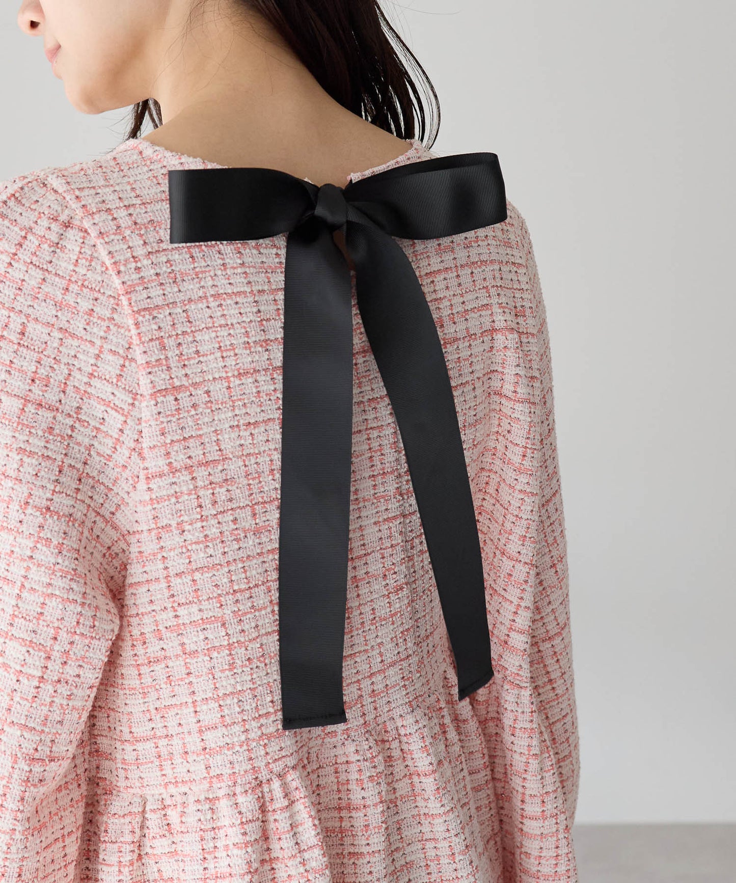 【1月25日(日)20時〜新色追加予約販売開始】予約販売クラシカルリボンツイードトップス