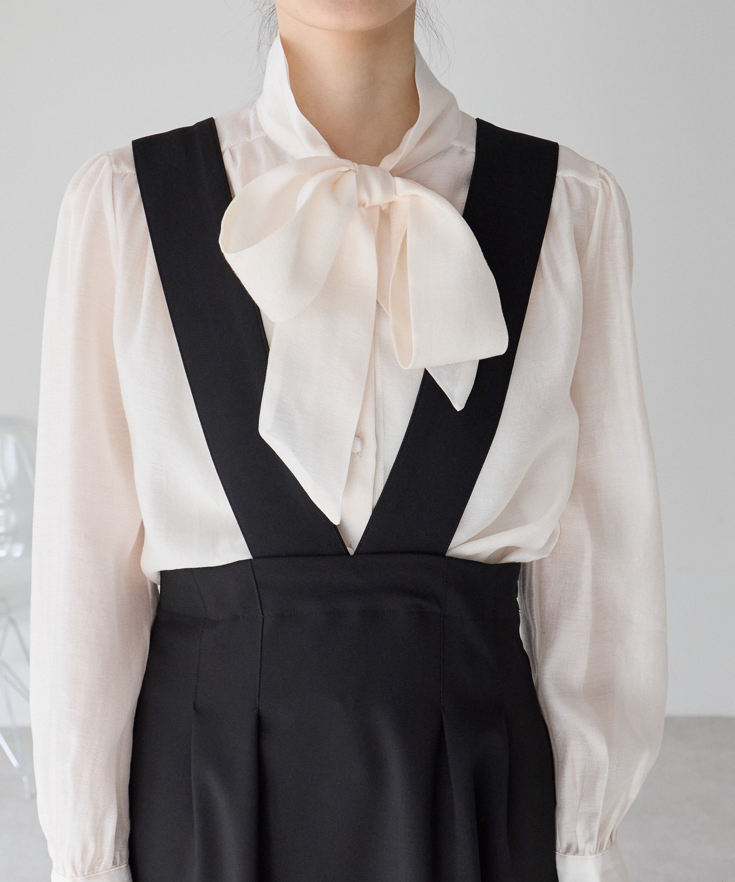 【1月25日(日)20時〜新発売】バックリボンジャンパースカート