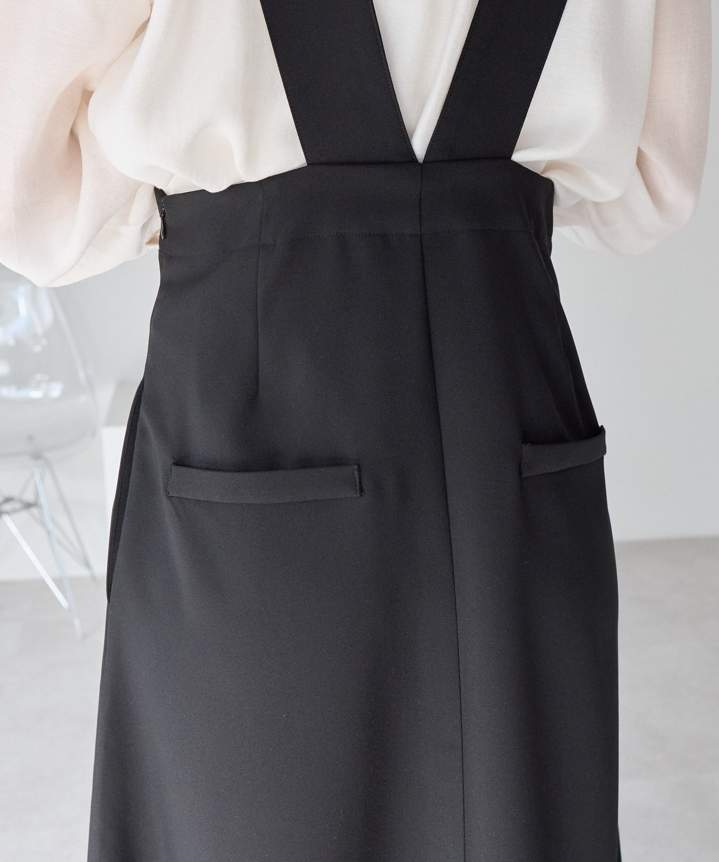 【1月25日(日)20時〜新発売】バックリボンジャンパースカート