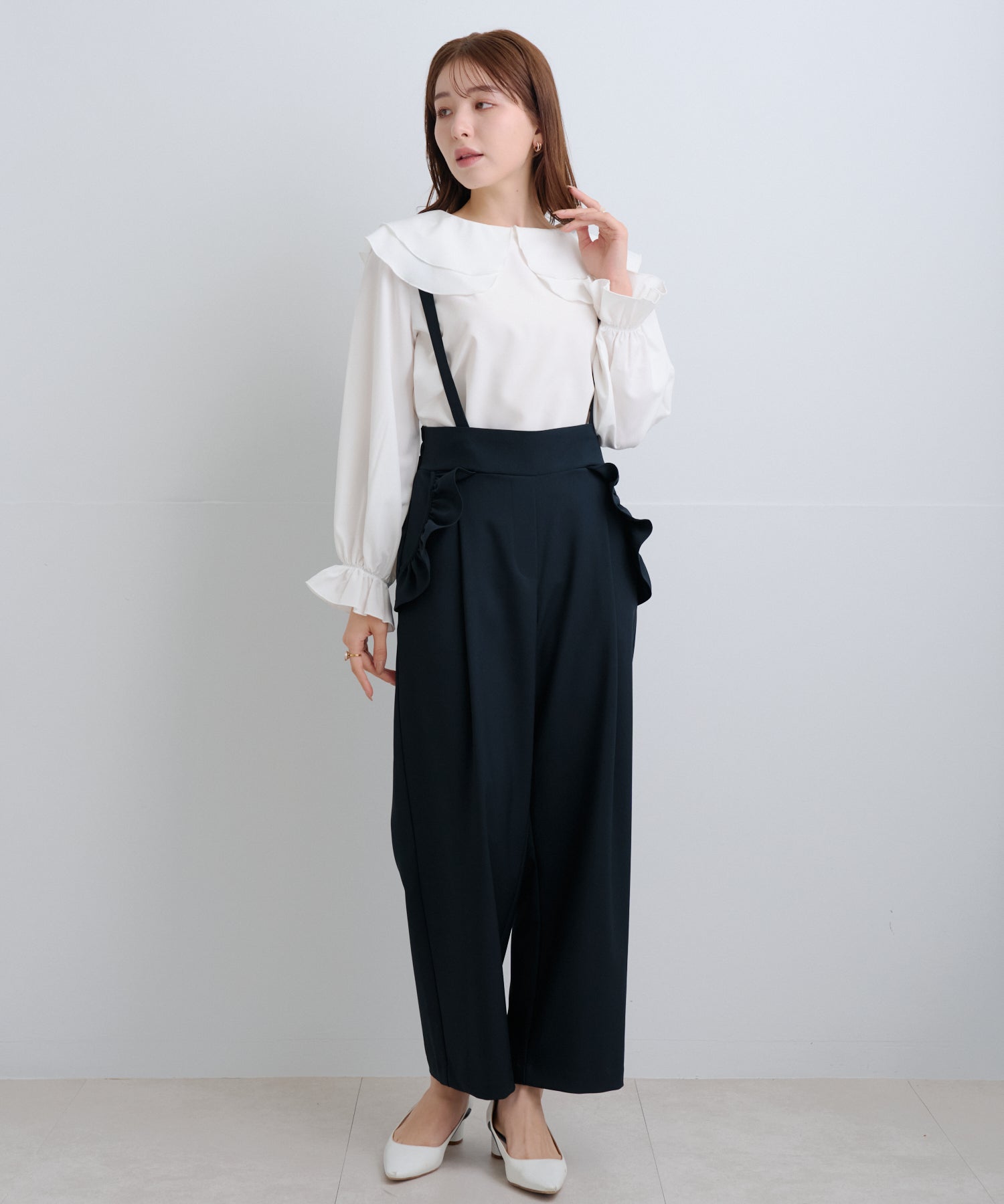 2wayサロペットフリルポケットパンツ – Neigeオンラインストア
